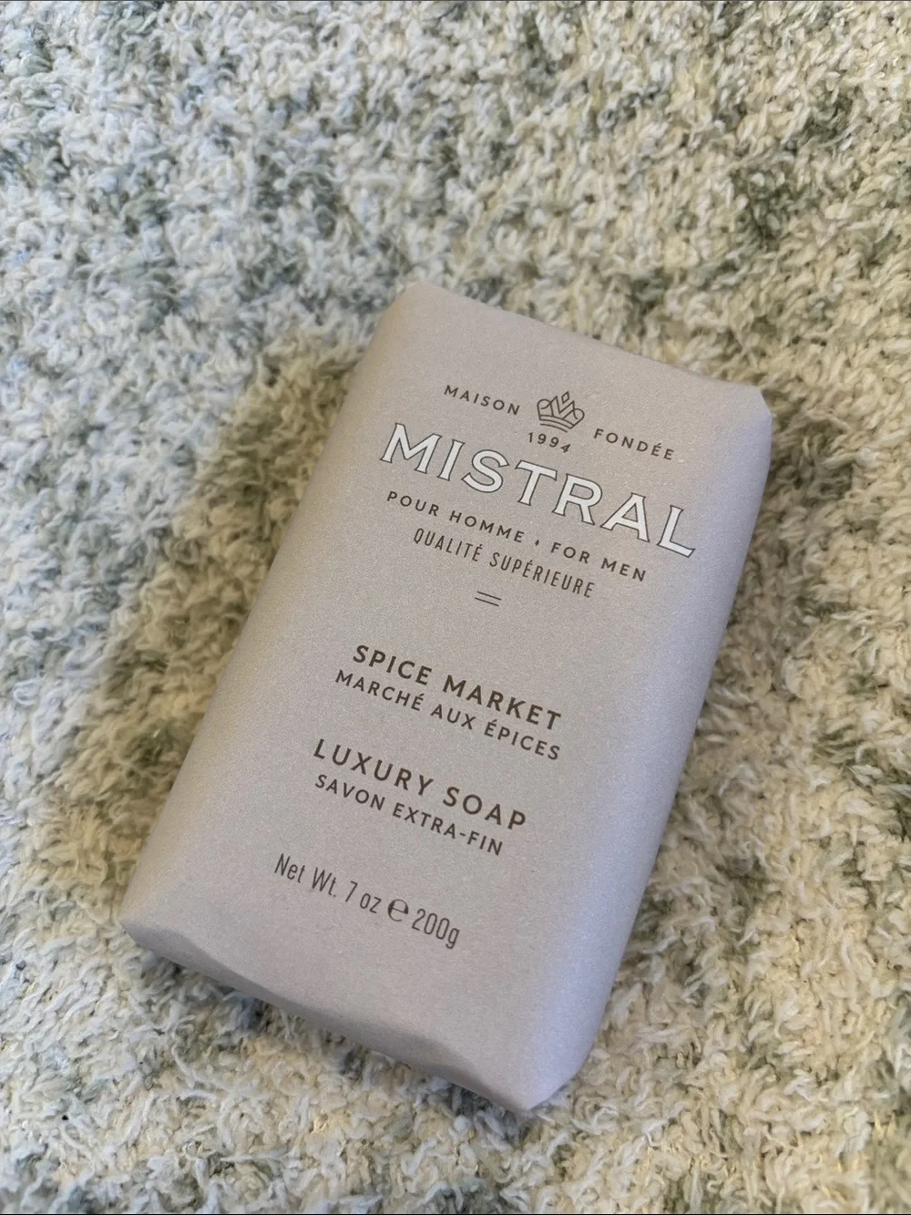 Mistral Scented Spice Market Luxury Soap  for Men NWT large 7 oz Bar France